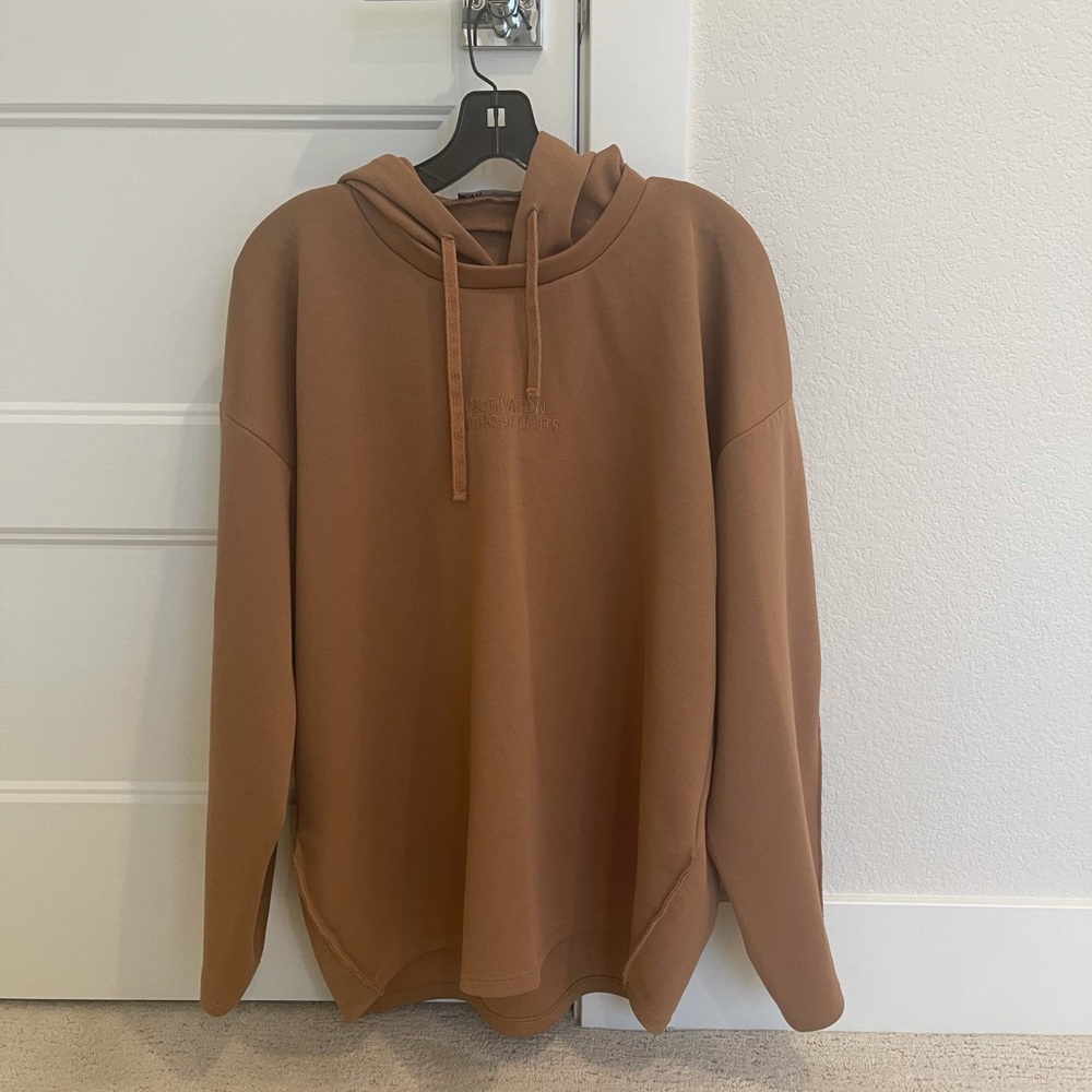 Nude Zara Oversized Hoodie